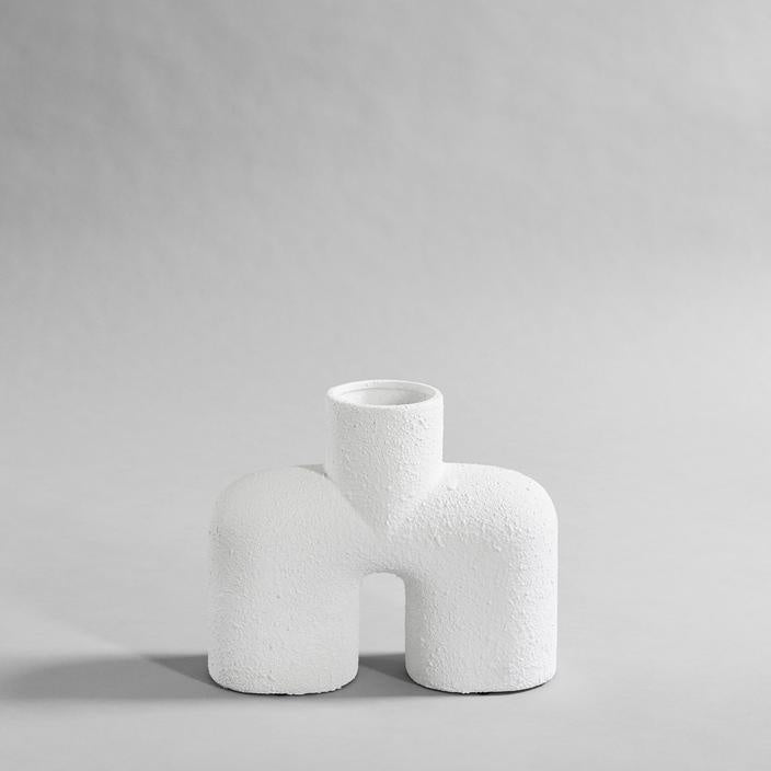 101 Cobra Uno Vase - Medio Bubble White