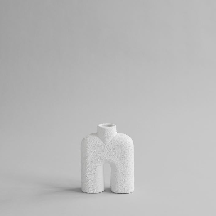 101 Cobra Tall Vase - Mini Bubble White