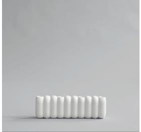 Tube Candle Holder - Big Bone White