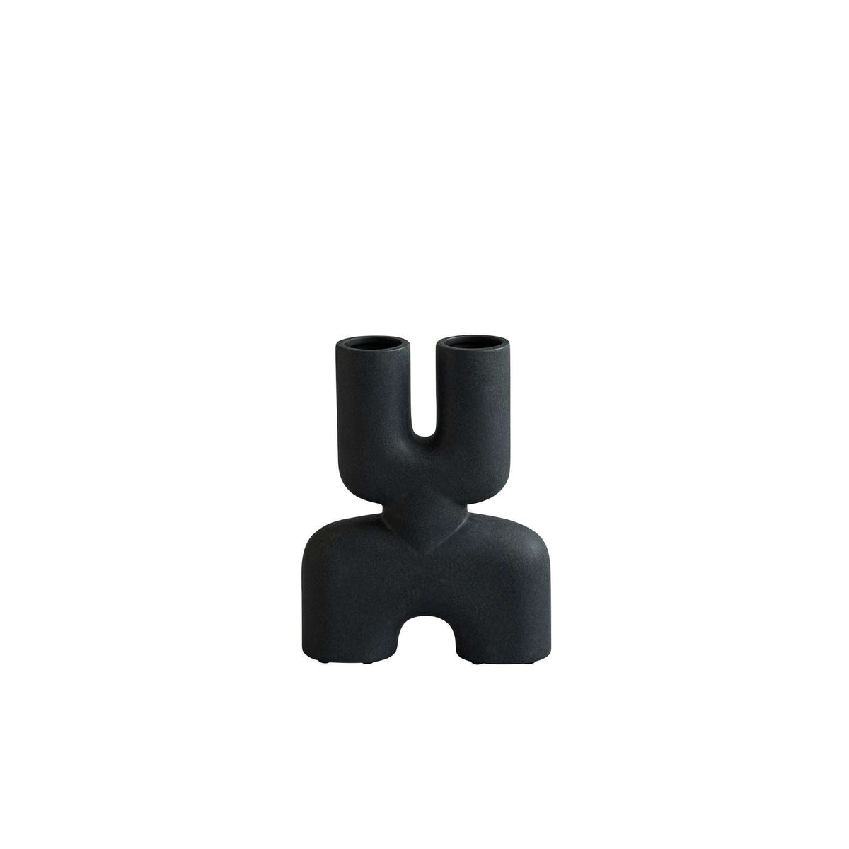 101 Cobra Double Vase - Mini Black
