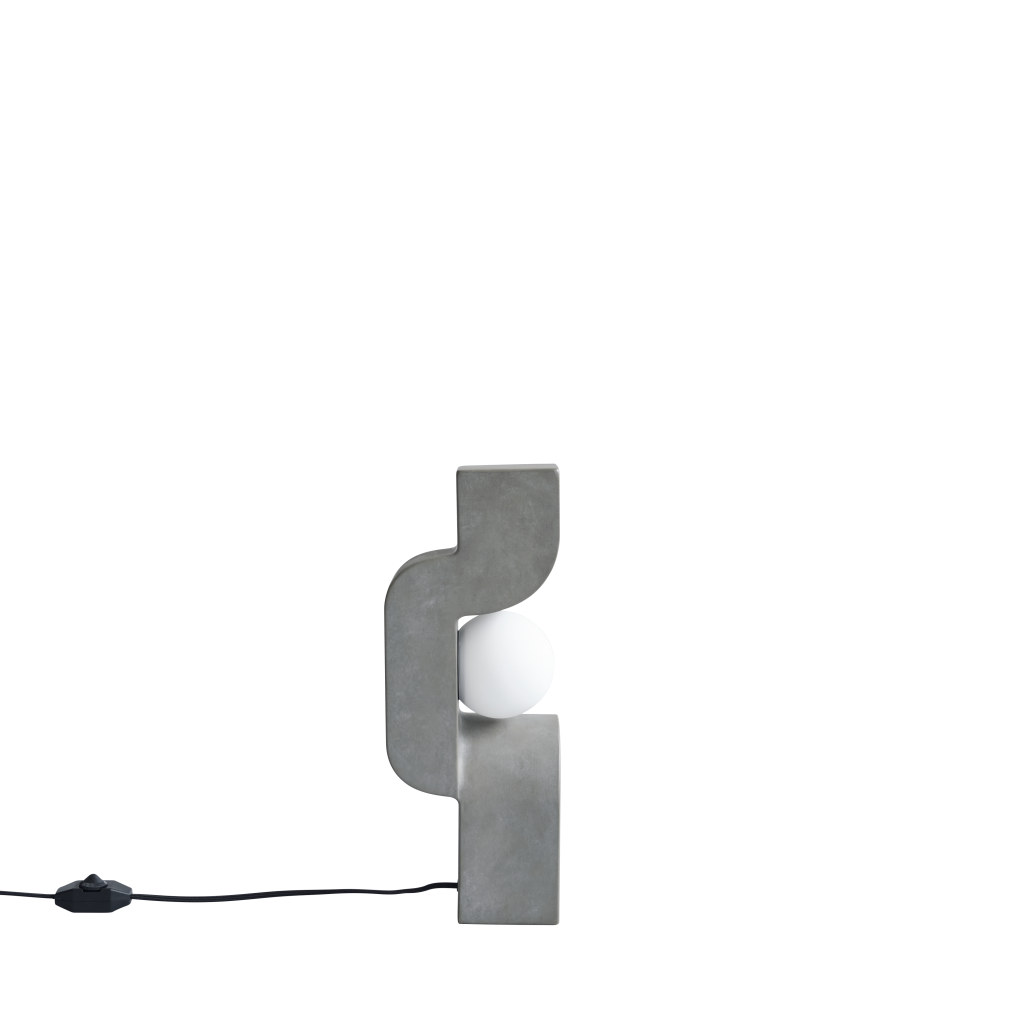 Sitting Man Lamp Mini Dark Grey