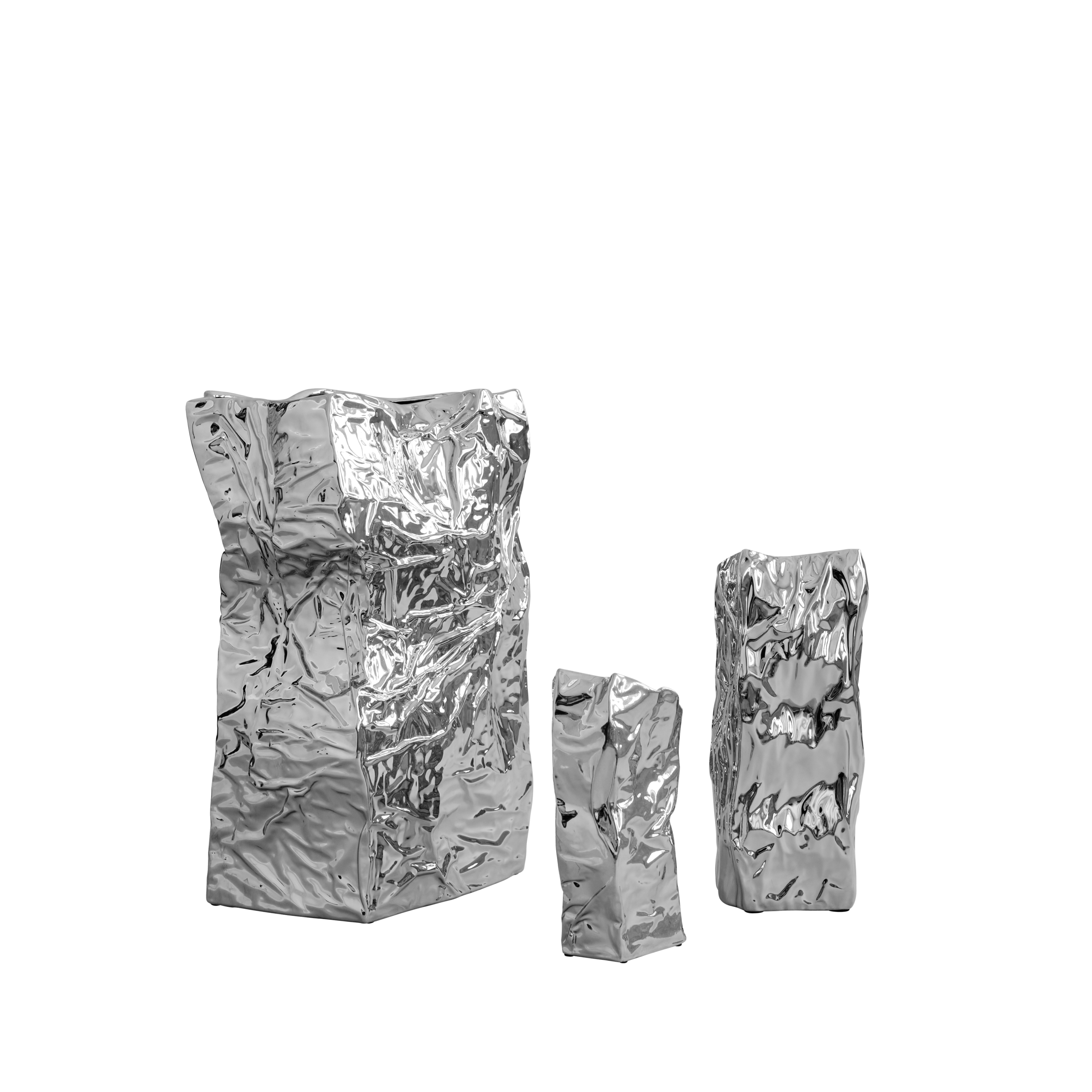 Kami Vase Mini Chrome - Image 3