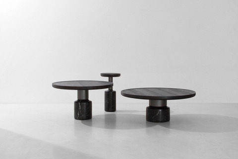 Tores Round Table Fir and Marble