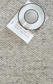 Alfresco Silver Rug Handwoven Looped Wool/Viscose 250x350 - Image 3
